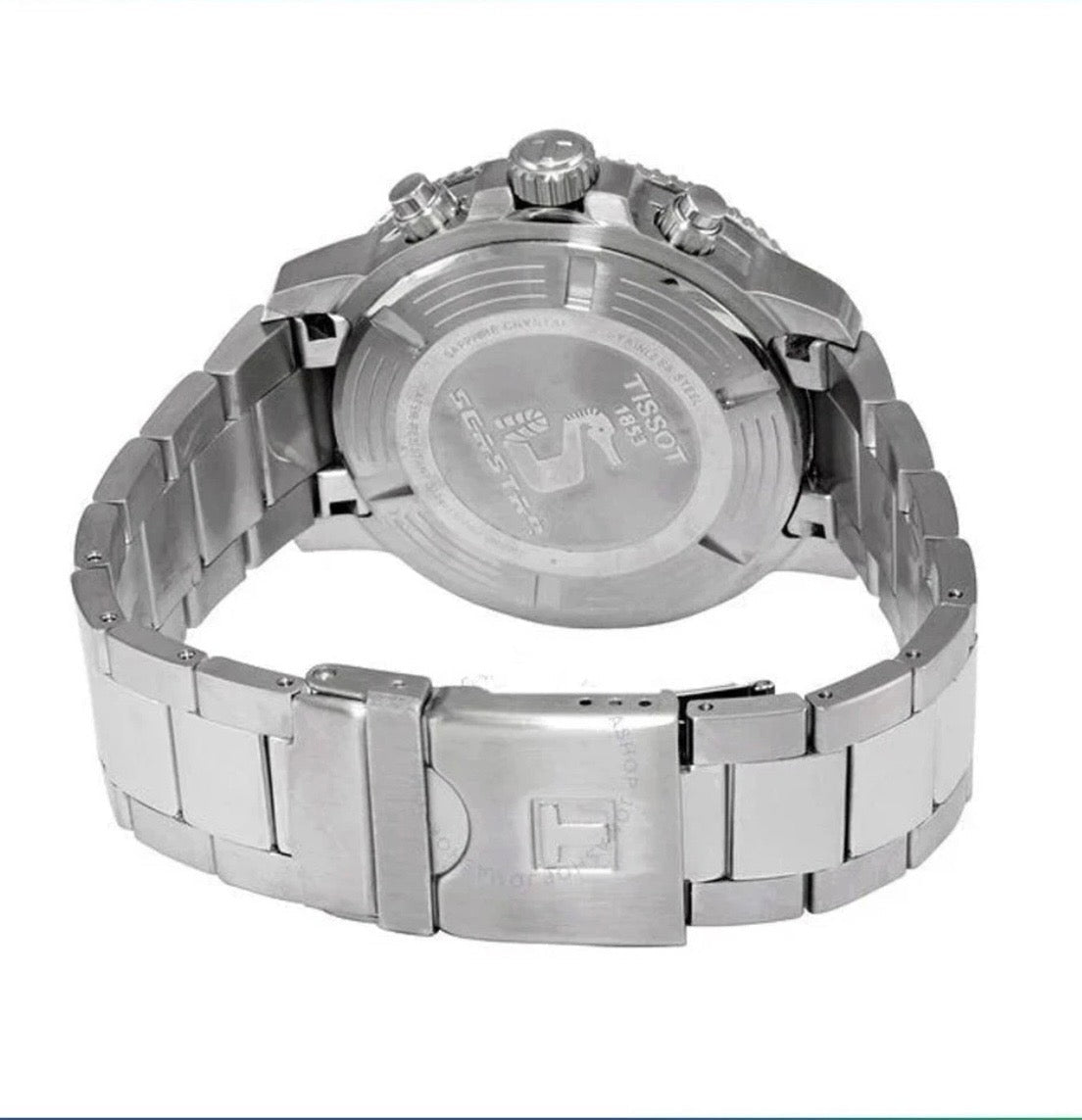 TISSOT Seastar 1000 T120.417.11.051.01 Two Tone Black Dial Chrono Mens Watch - TIMEWORTH UKTISSOT